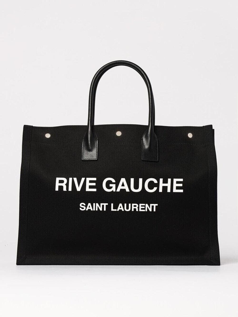 Saint Laurent Shopping Leather Tote Bag Black